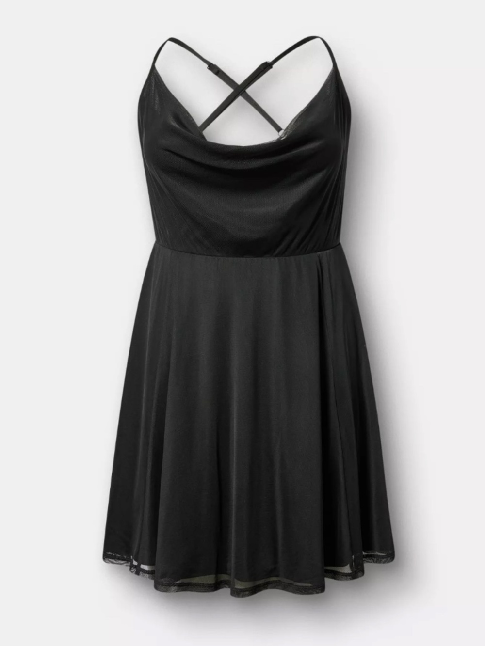 TORRID | Cross Back Mini Dress | Sz: 2X | Deep Black